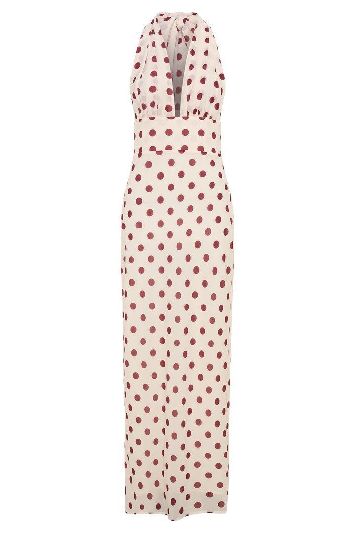 Nadine Polka Maxi Dress