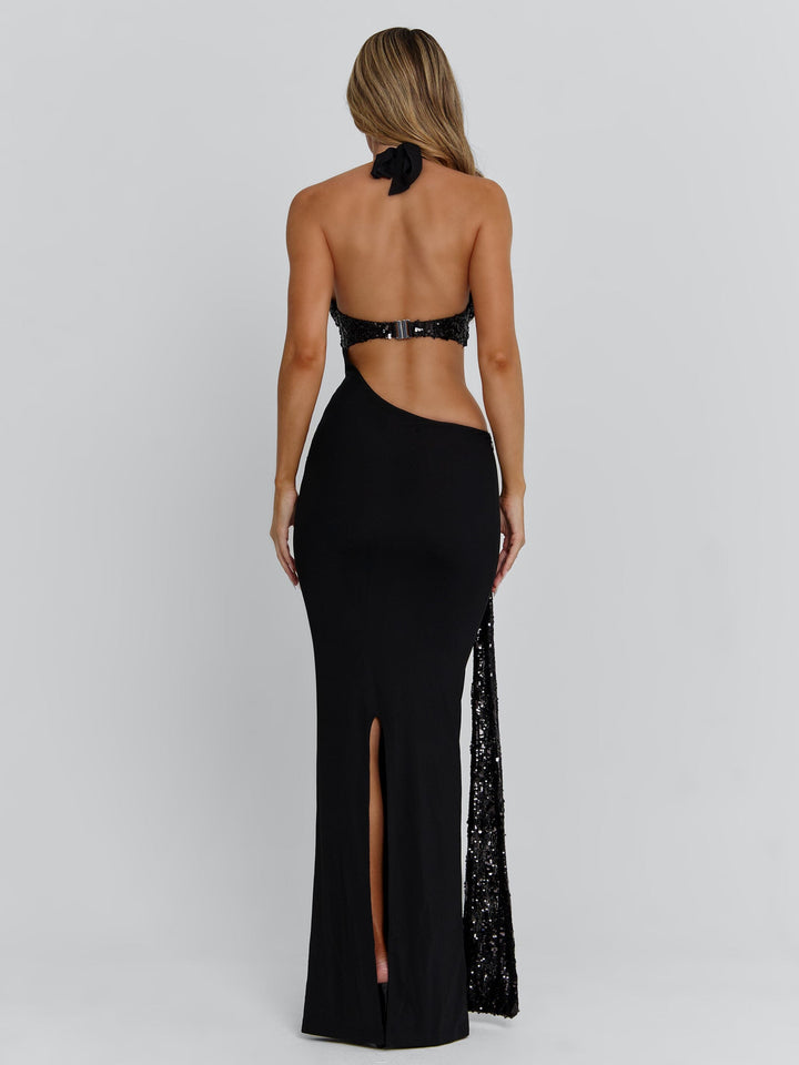 Giulsy Black Maxi Dress