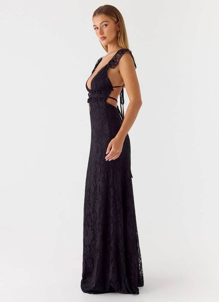 Giulia Lace Maxi Dress Black