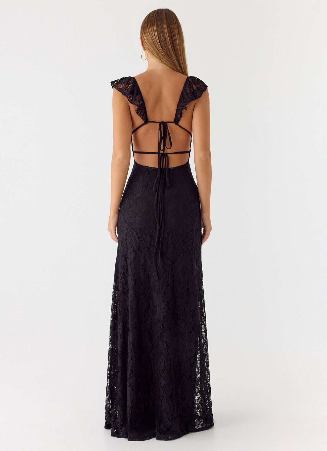 Giulia Lace Maxi Dress Black