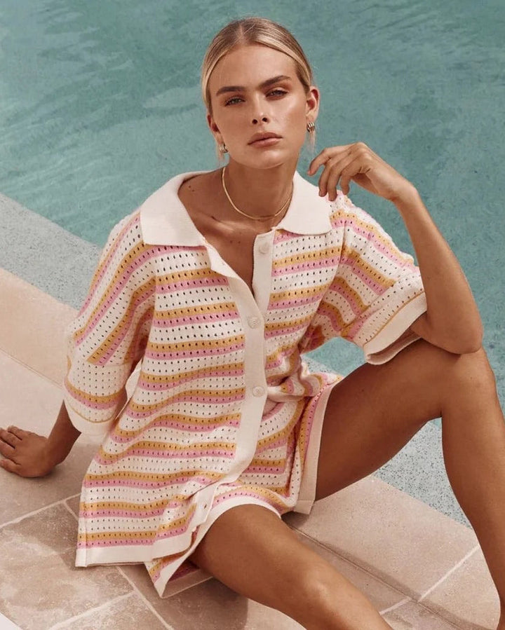 Bellatrix | Women's Striped Summer Vacation Two-Piece