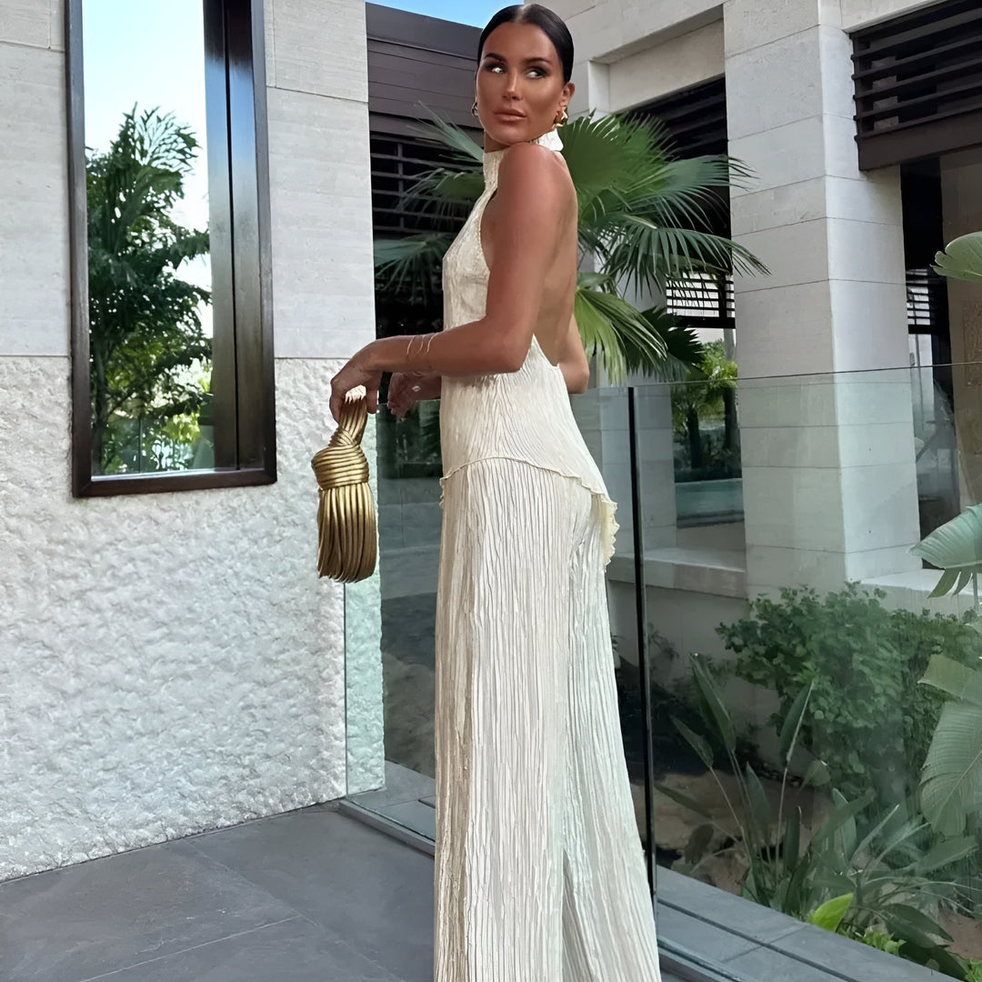 Briarlee | Women's Pleated Summer Vacation Two-Piece Set