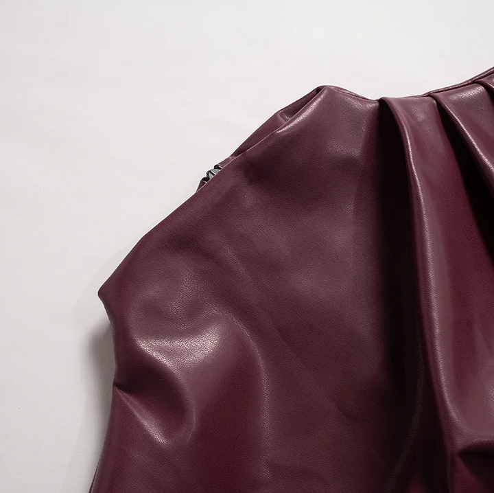 Donna | Women's Sleeveless Vegan Leather Top