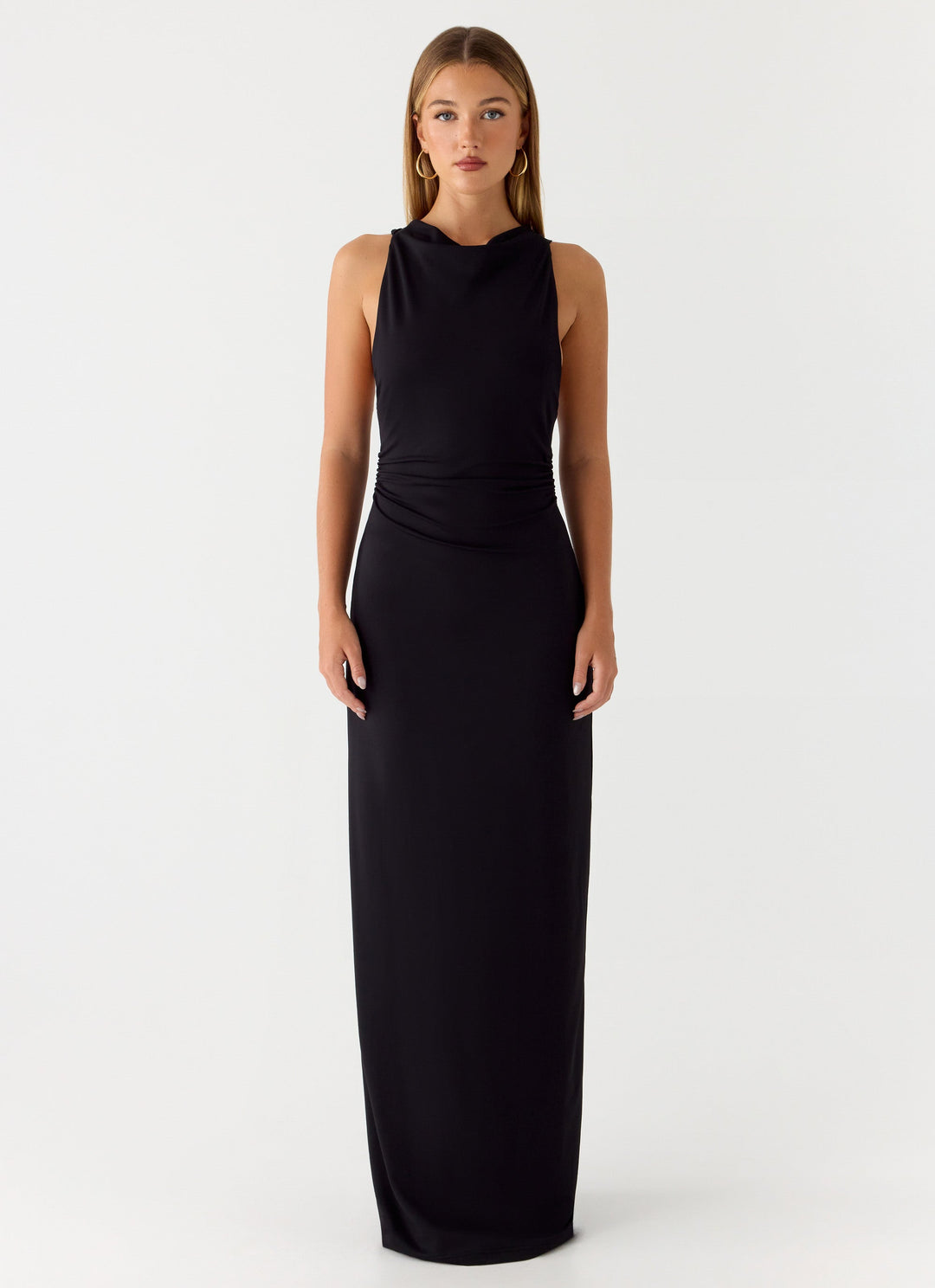 Hidden Agenda Maxi Dress Black