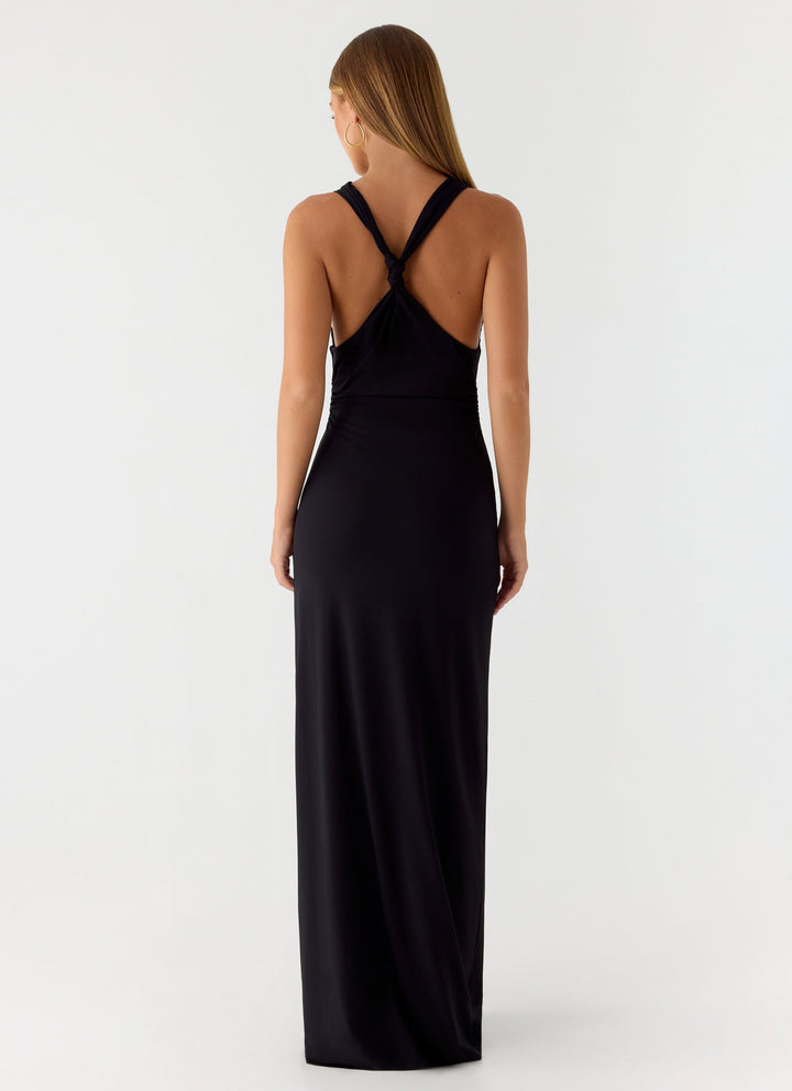 Hidden Agenda Maxi Dress Black