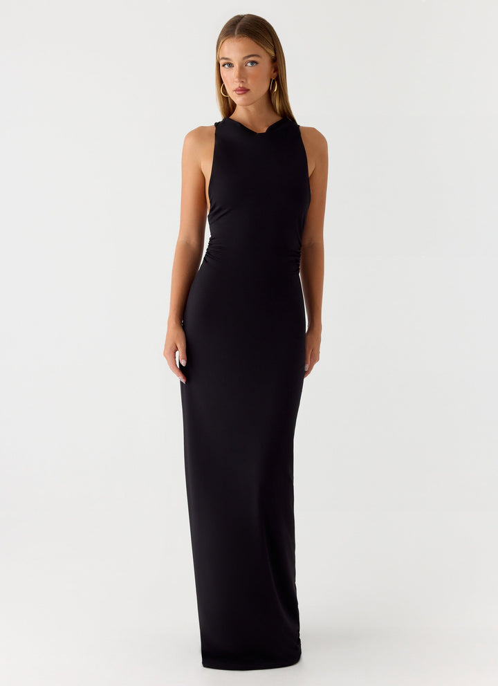 Hidden Agenda Maxi Dress Black