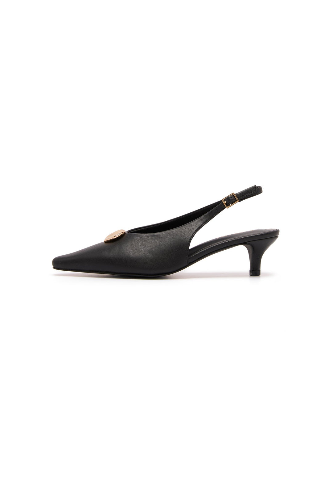Indiana Slingback Heels Black