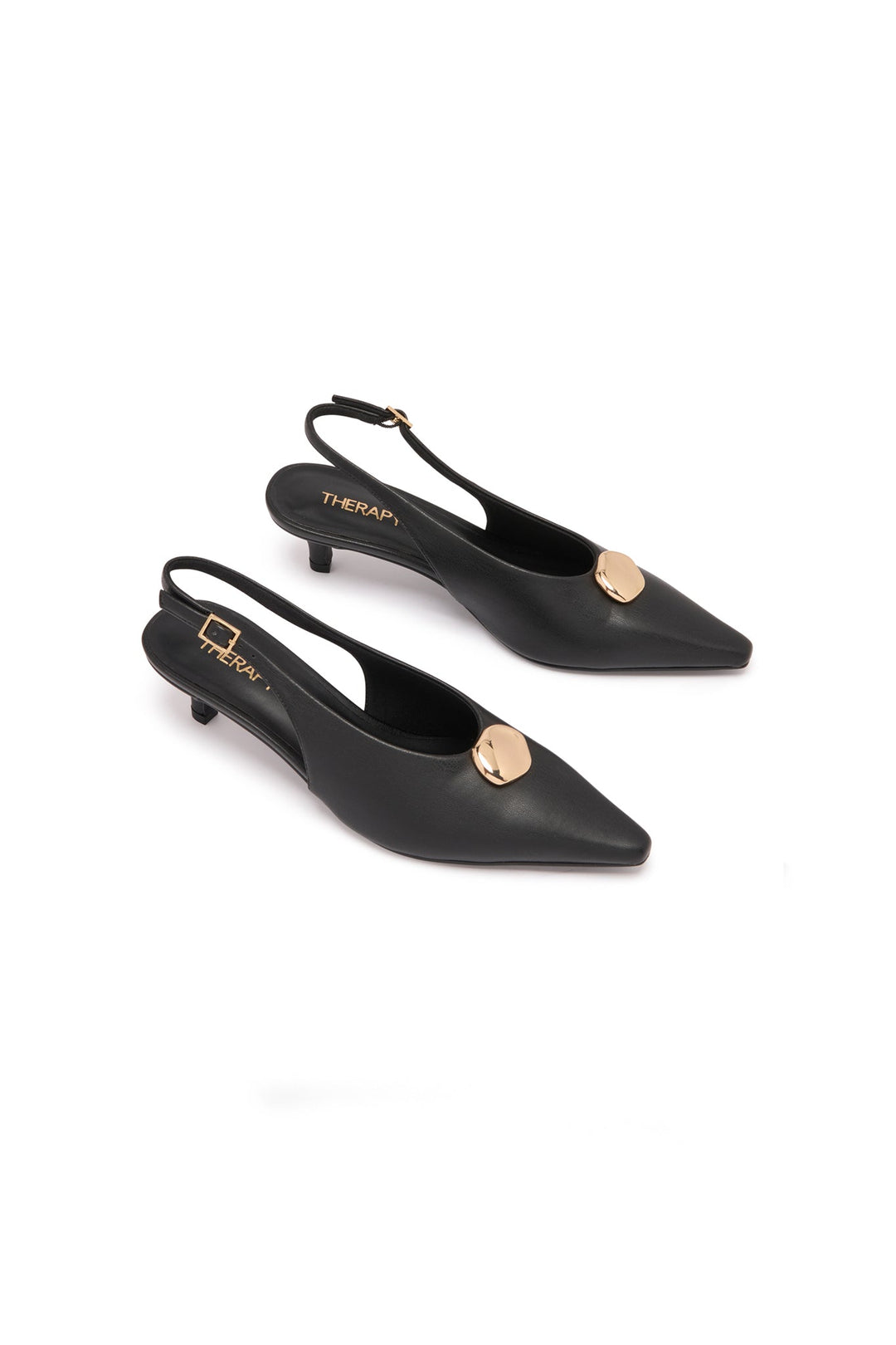Indiana Slingback Heels Black