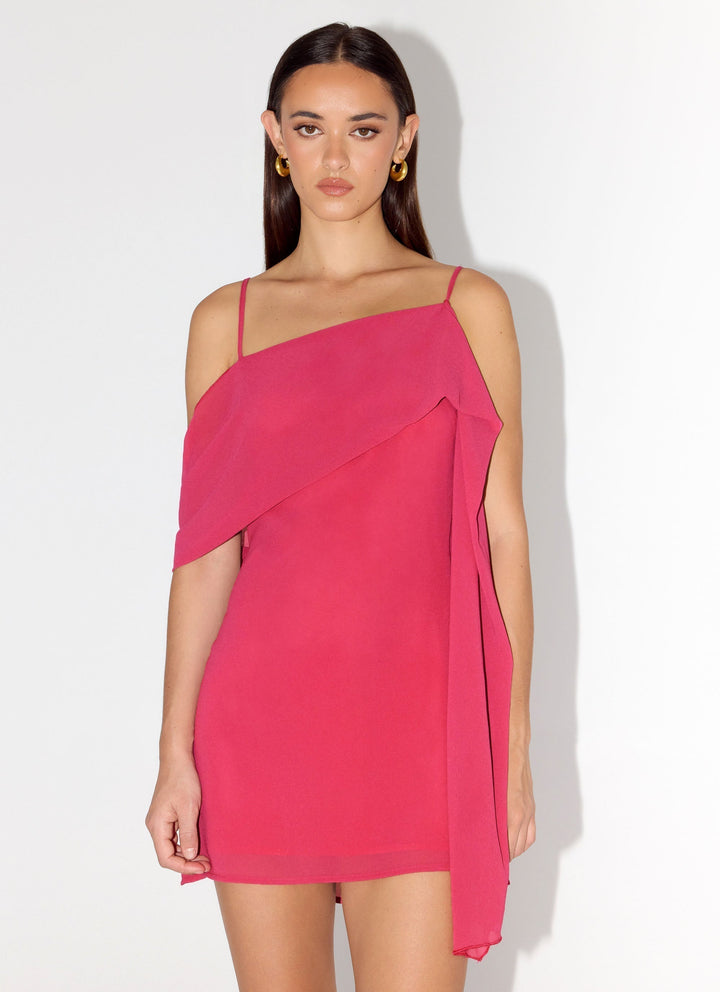 In Your Place Mini Dress Fuchsia