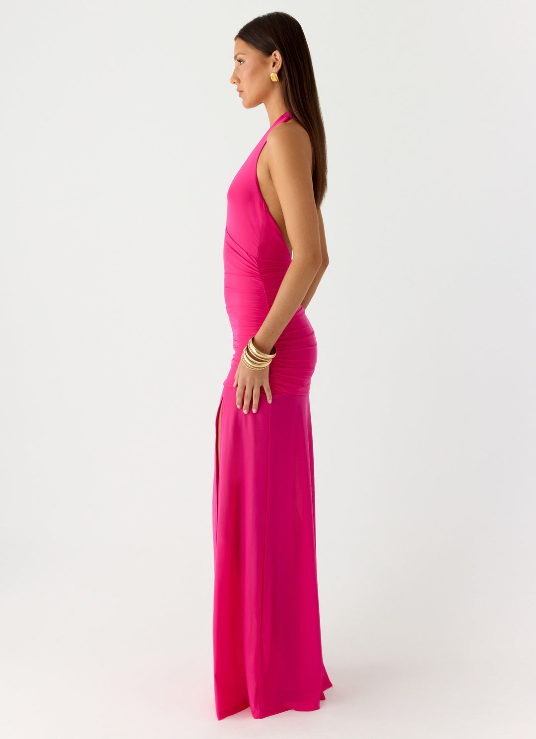 Island Muse Maxi Dress Fuchsia