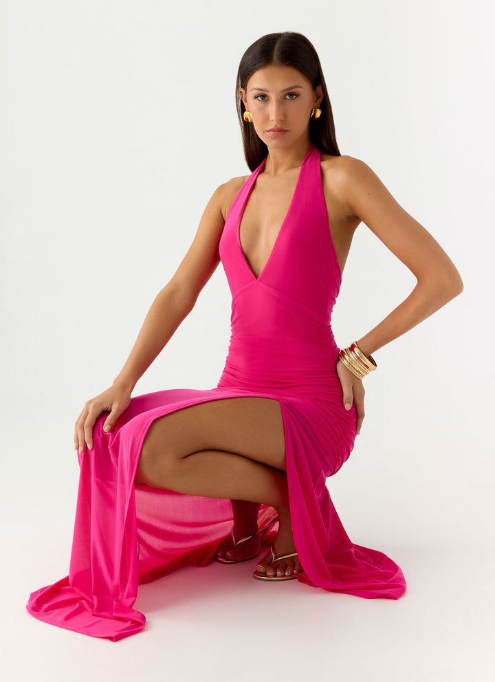 Island Muse Maxi Dress Fuchsia