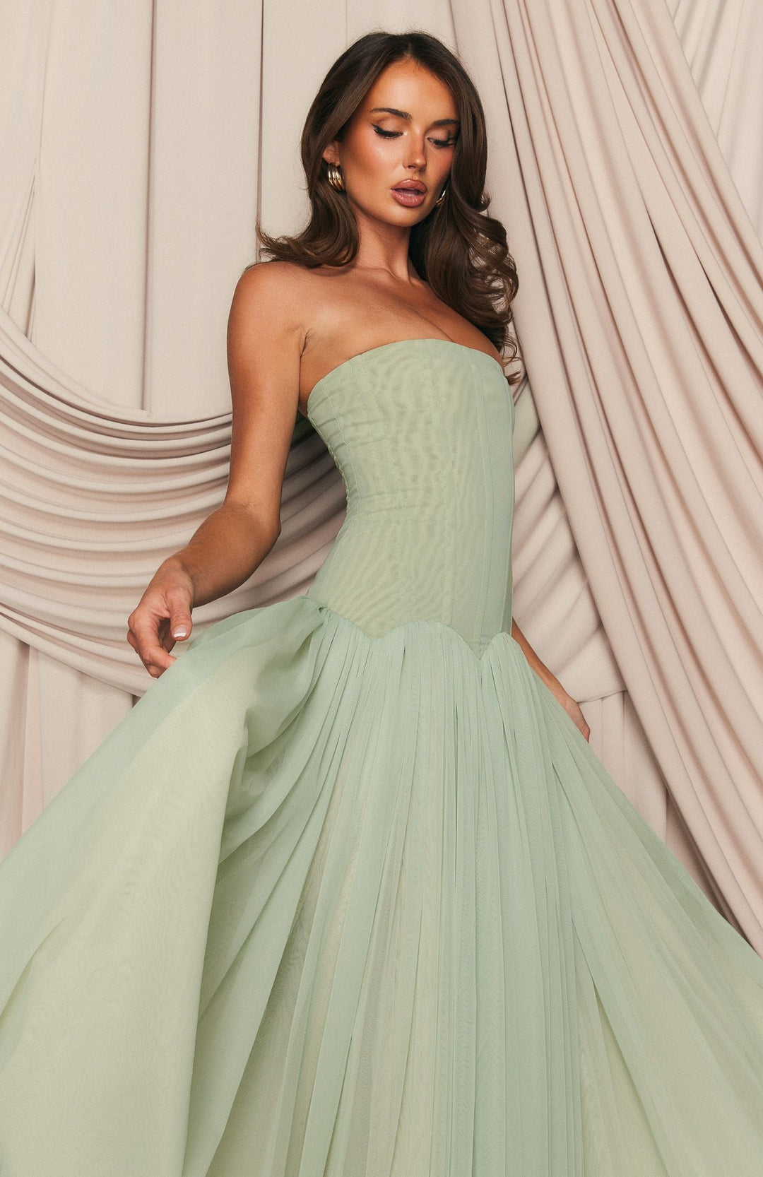 Mint Aura Maxi Dress