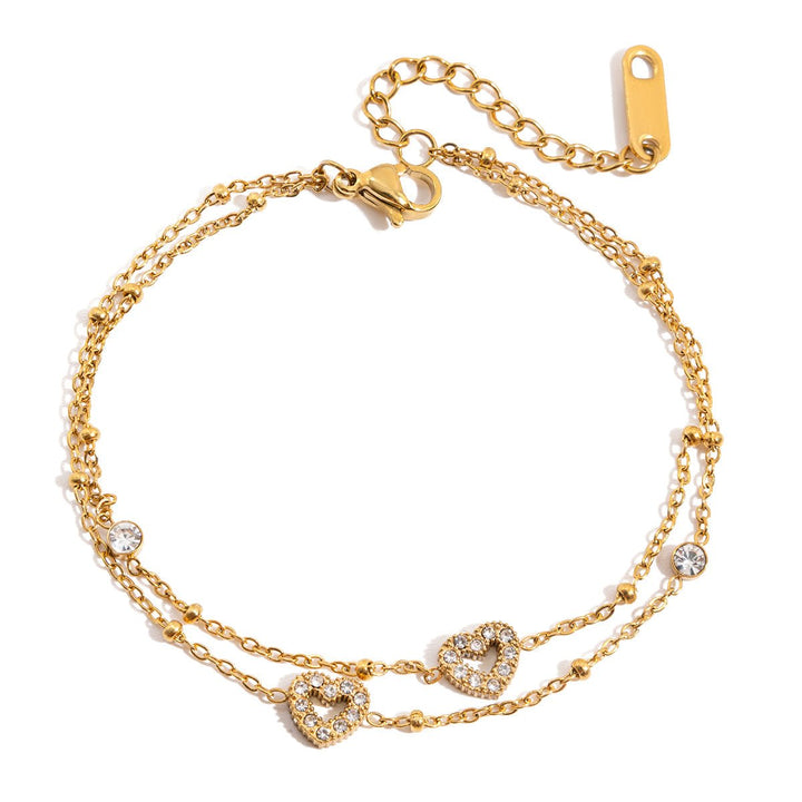 Elysia Heart Bracelet | 18K Gold