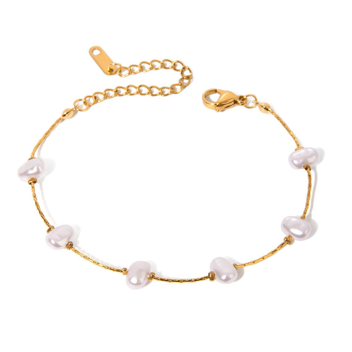Nuvia Pearl Bracelet | 18K Gold