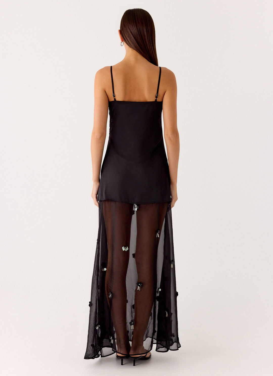 Jesiah Embellished Maxi Dress Black
