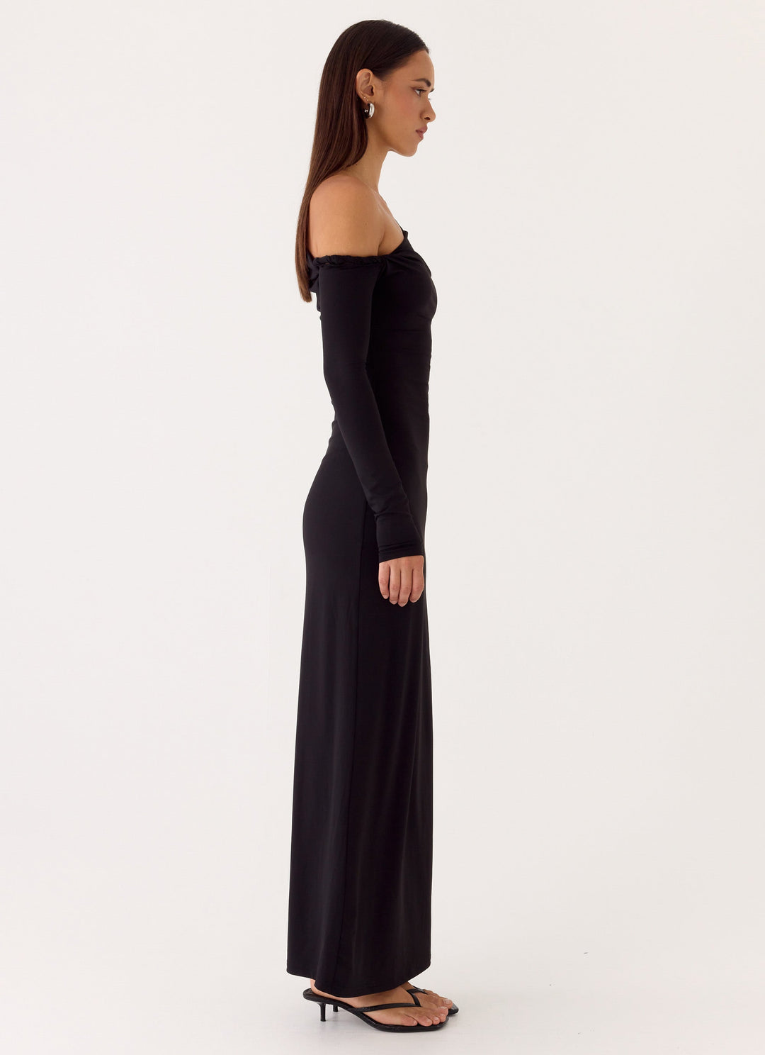 Jordana Twist Maxi Dress Black