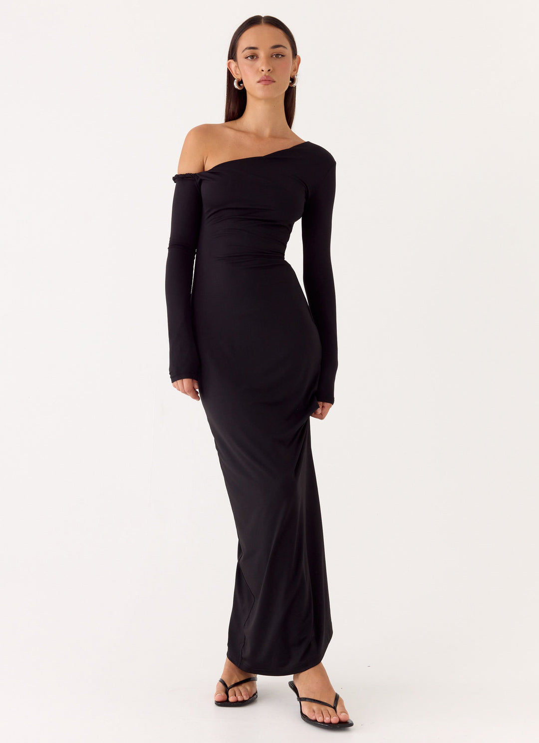Jordana Twist Maxi Dress Black