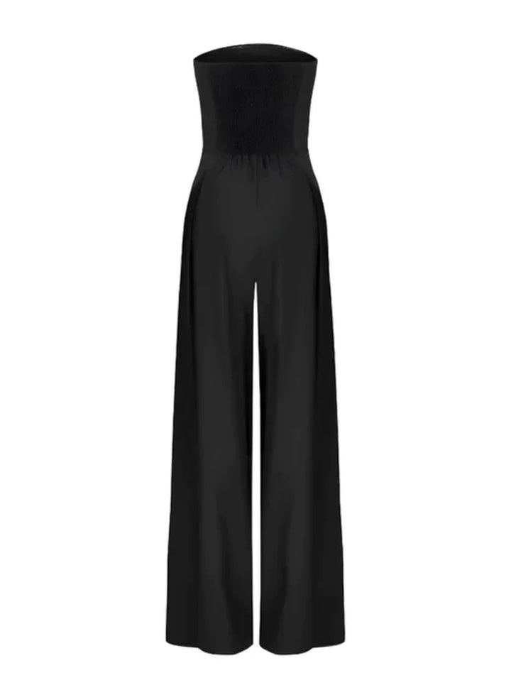 Duttini | Strapless Wide-Leg Jumpsuit