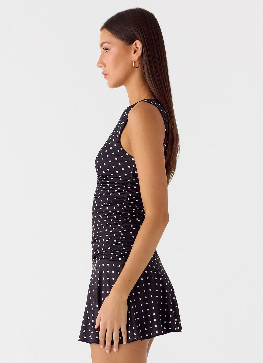 Kelda Mini Dress Black Polkadot