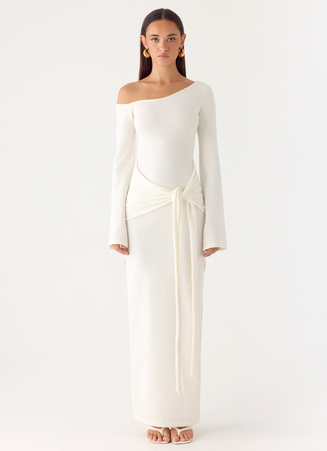 Kova Knit Maxi Dress White