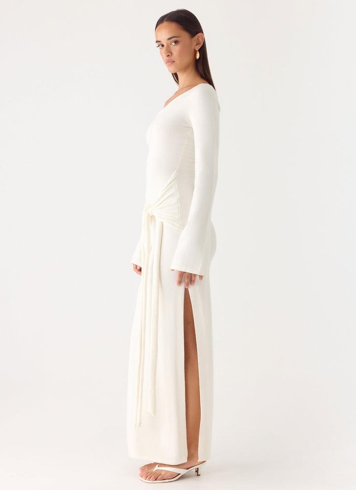 Kova Knit Maxi Dress White