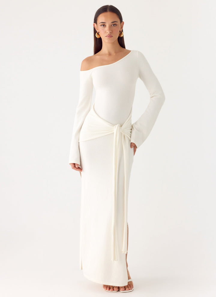 Kova Knit Maxi Dress White