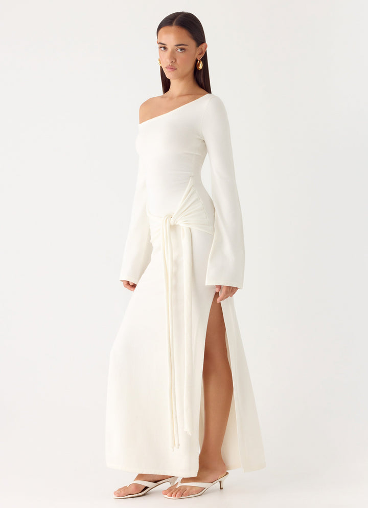 Kova Knit Maxi Dress White