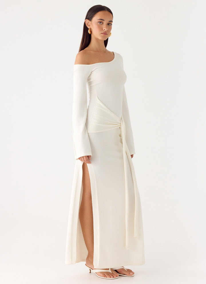 Kova Knit Maxi Dress White