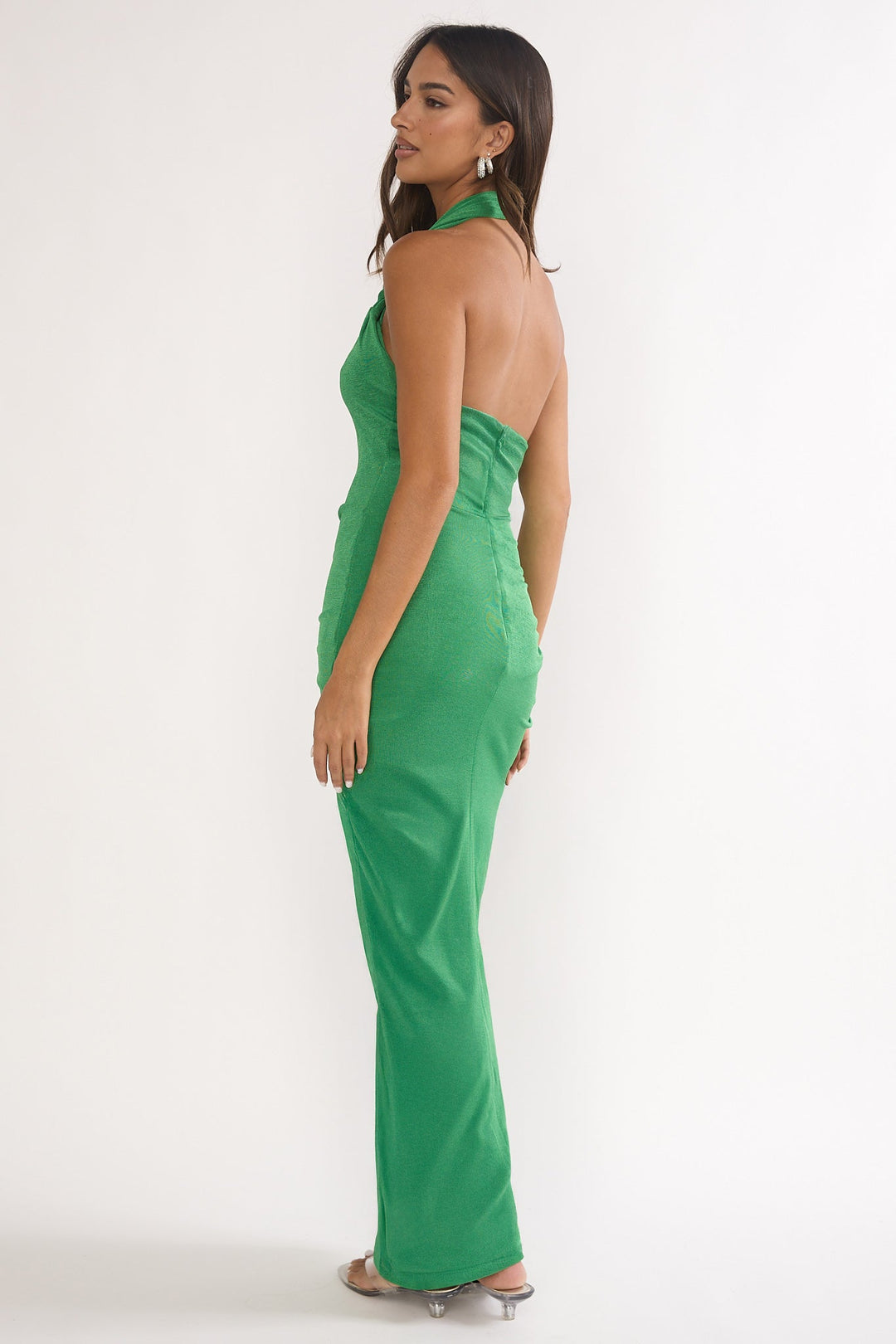 Stellarose Halter Maxi Dress Green