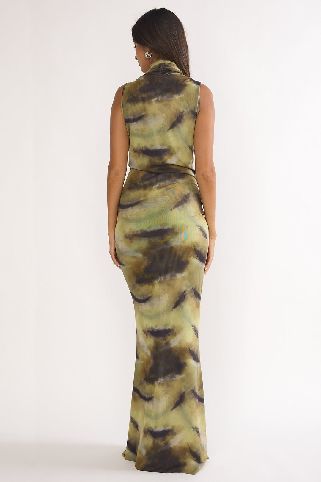 Veya Cowl Maxi Dress Moss