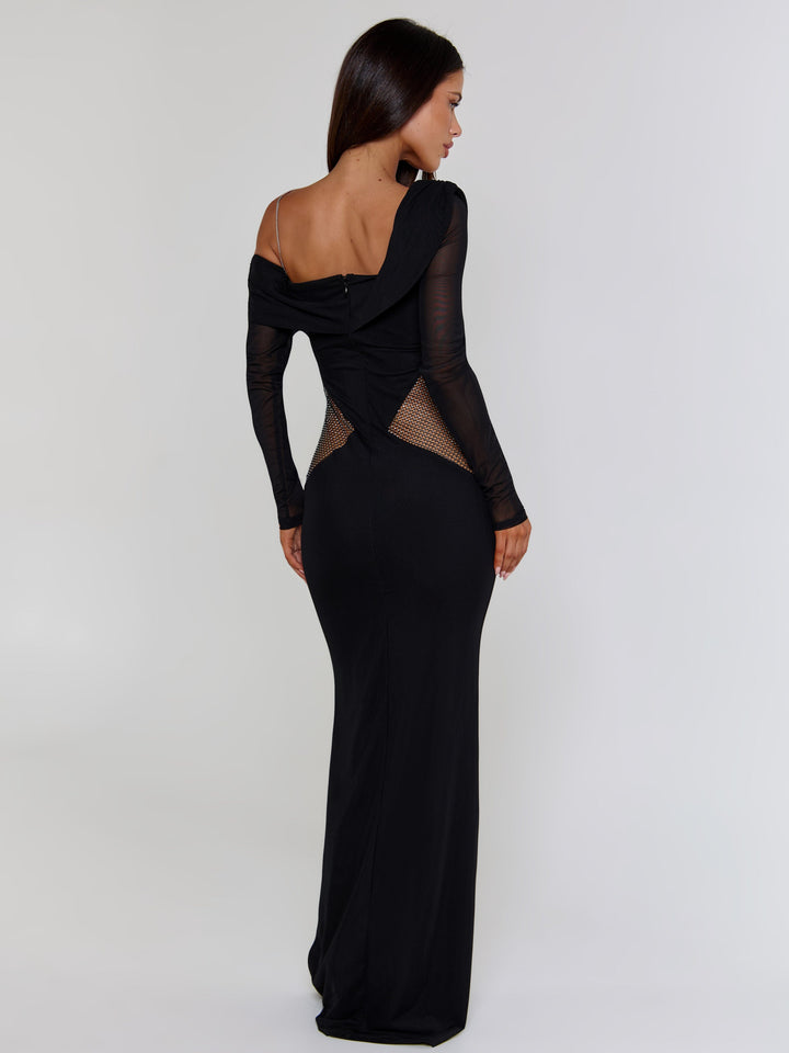 Lumina Black Maxi Dress