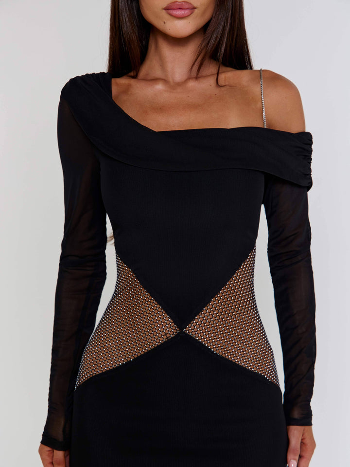 Lumina Black Maxi Dress