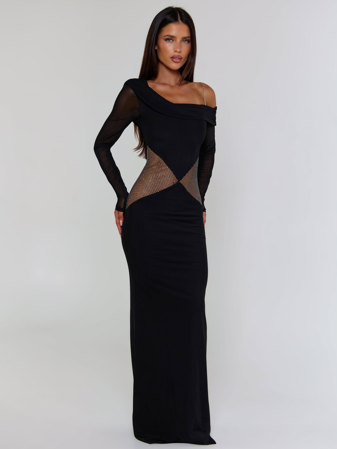 Lumina Black Maxi Dress