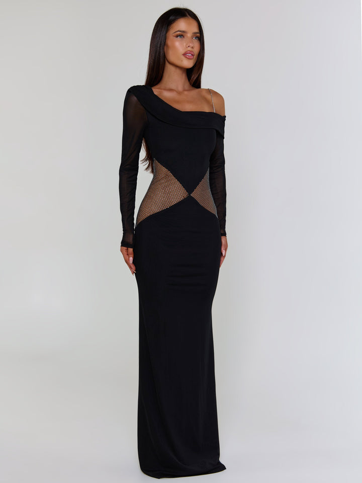 Lumina Black Maxi Dress