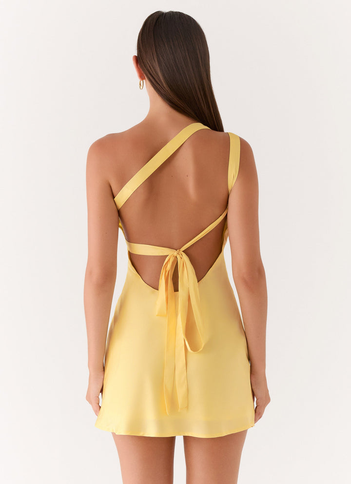 Lights Out Mini Dress Yellow