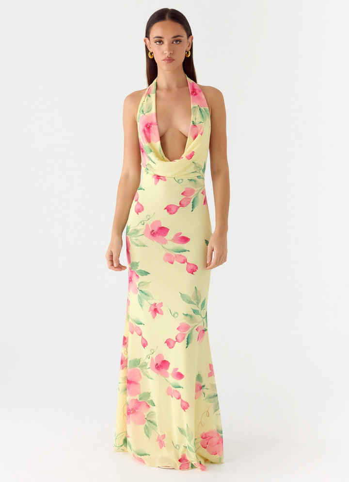 Like You Better Maxi Dress Lemon Soleil
