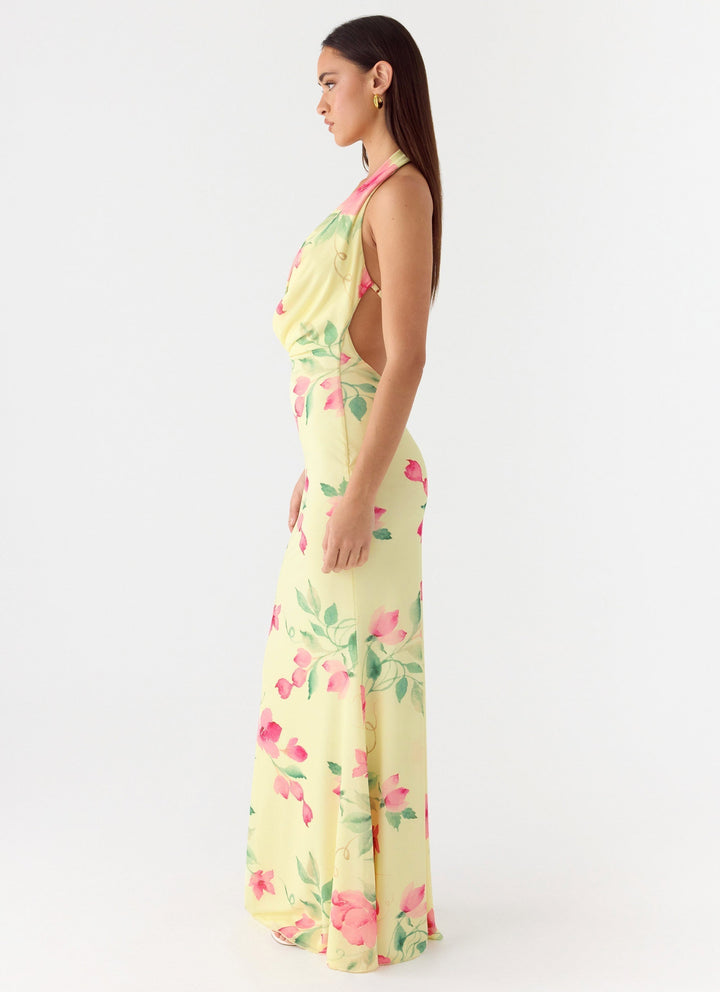 Like You Better Maxi Dress Lemon Soleil