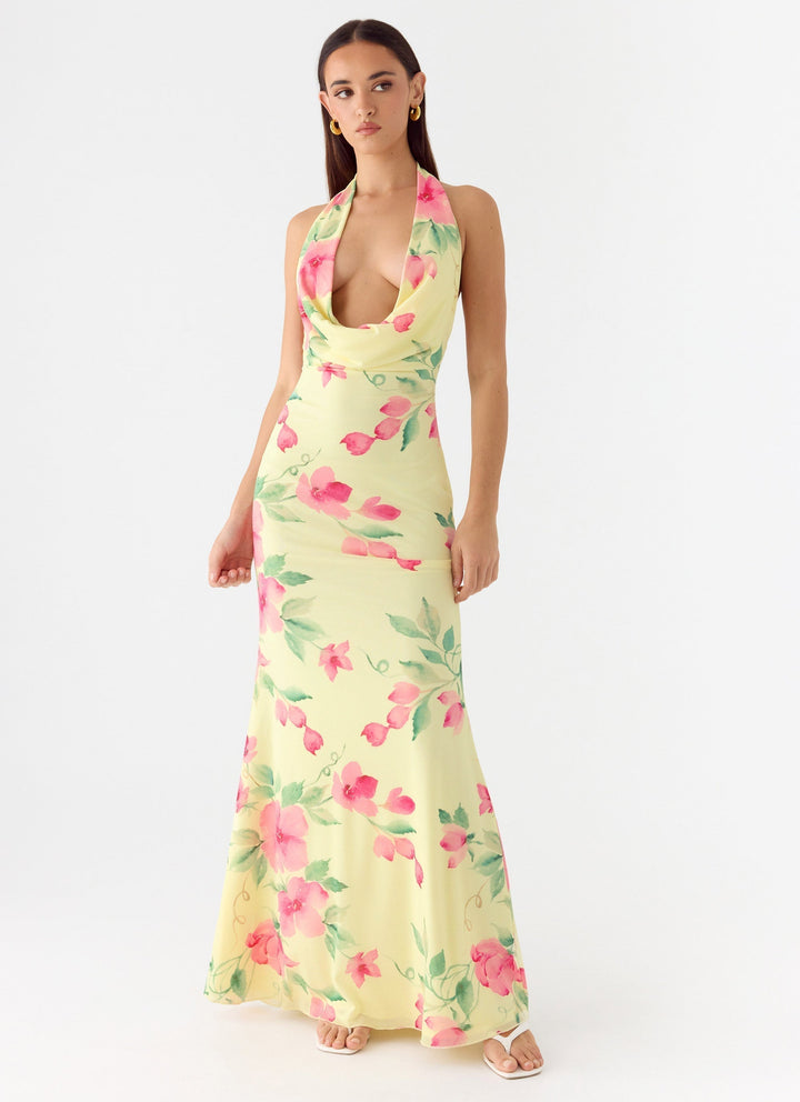 Like You Better Maxi Dress Lemon Soleil