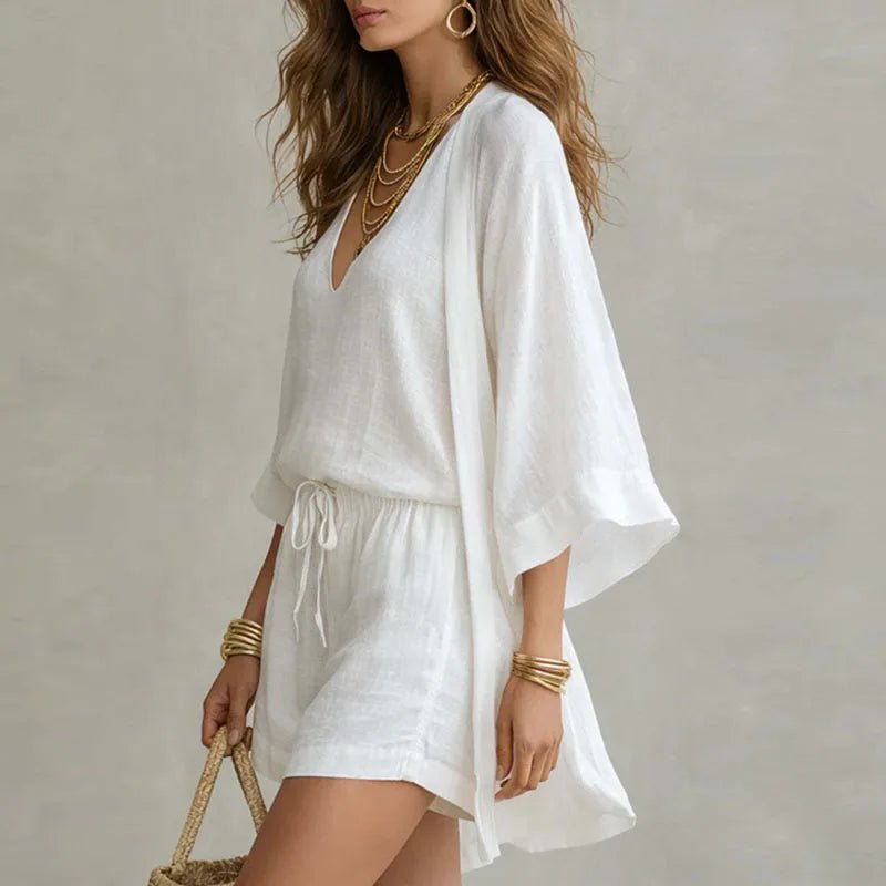 Linen Three Piece Set | Effortless Chic Summer Ensemble | Flattering Relaxed Fit