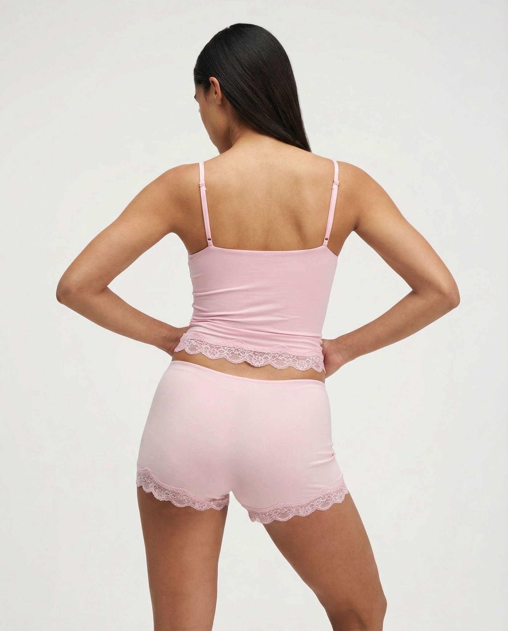Loungewear Set | Elegant Lace Cami and Shorts | Soft and Comfortable Matching Lounge Set