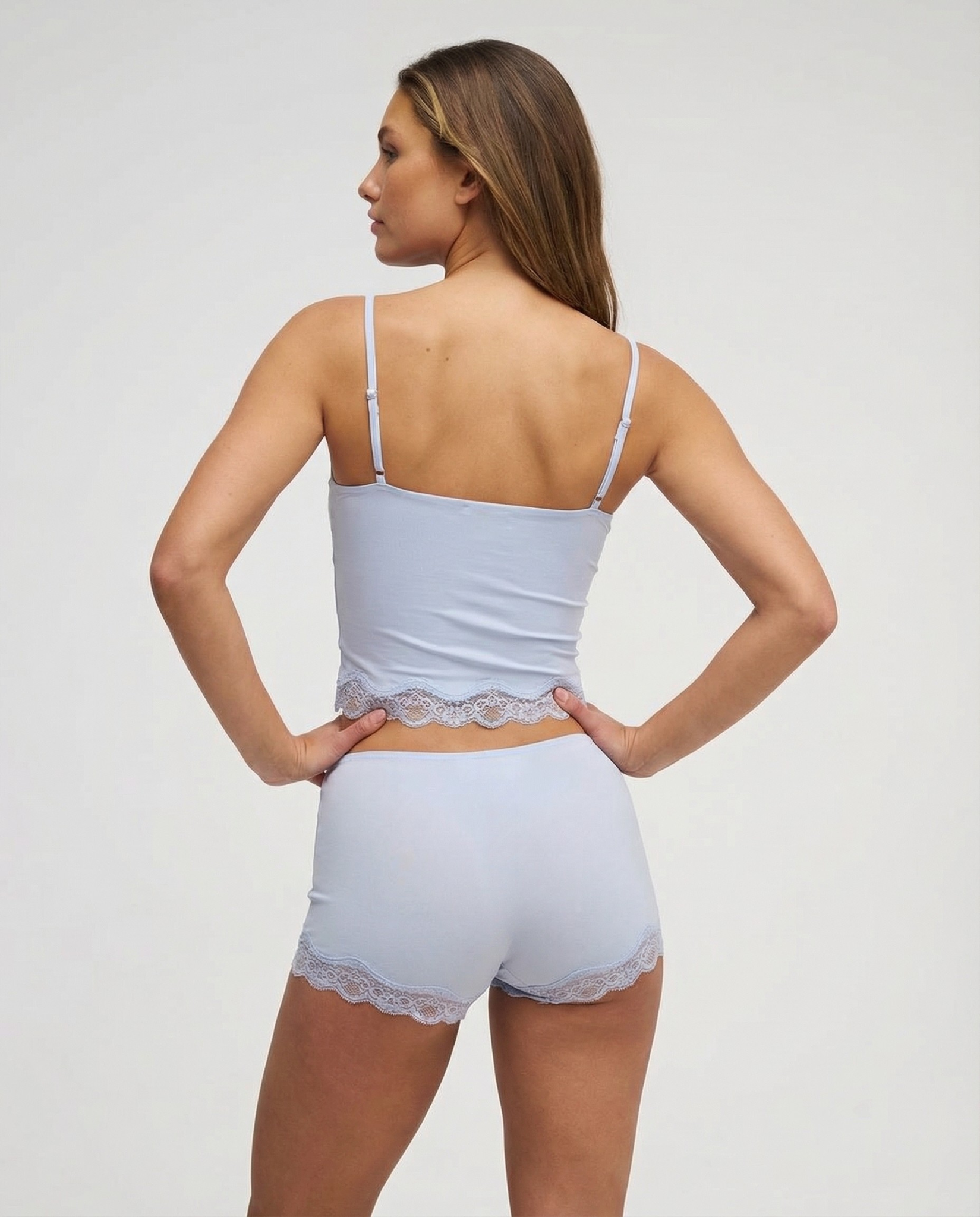 Loungewear Set | Elegant Lace Cami and Shorts | Soft and Comfortable Matching Lounge Set