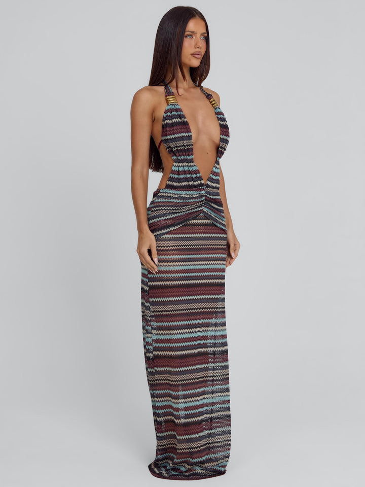 Mirai Stripe Maxi Dress