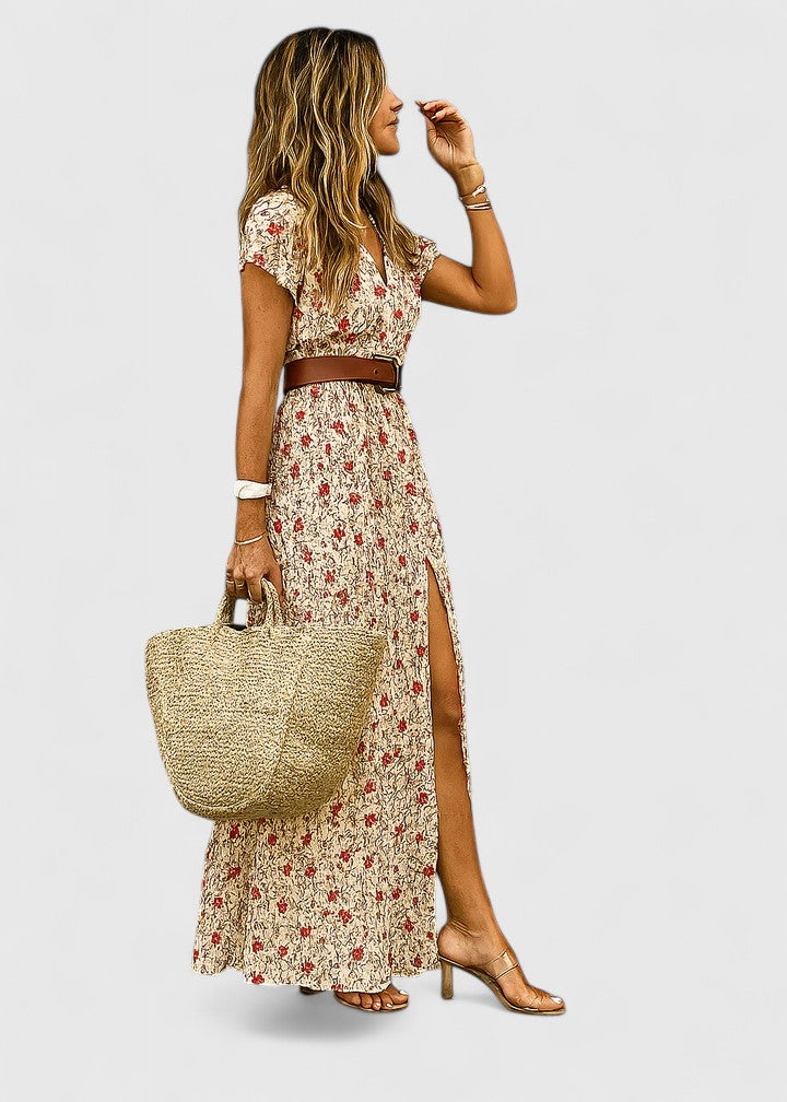Maxi Dress | Artistic Boho Style Long Summer Dress | Effortlessly Elegant Comfortable Fit