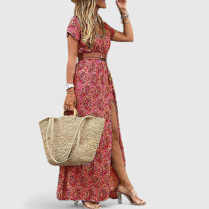 Maxi Dress | Artistic Boho Style Long Summer Dress | Effortlessly Elegant Comfortable Fit