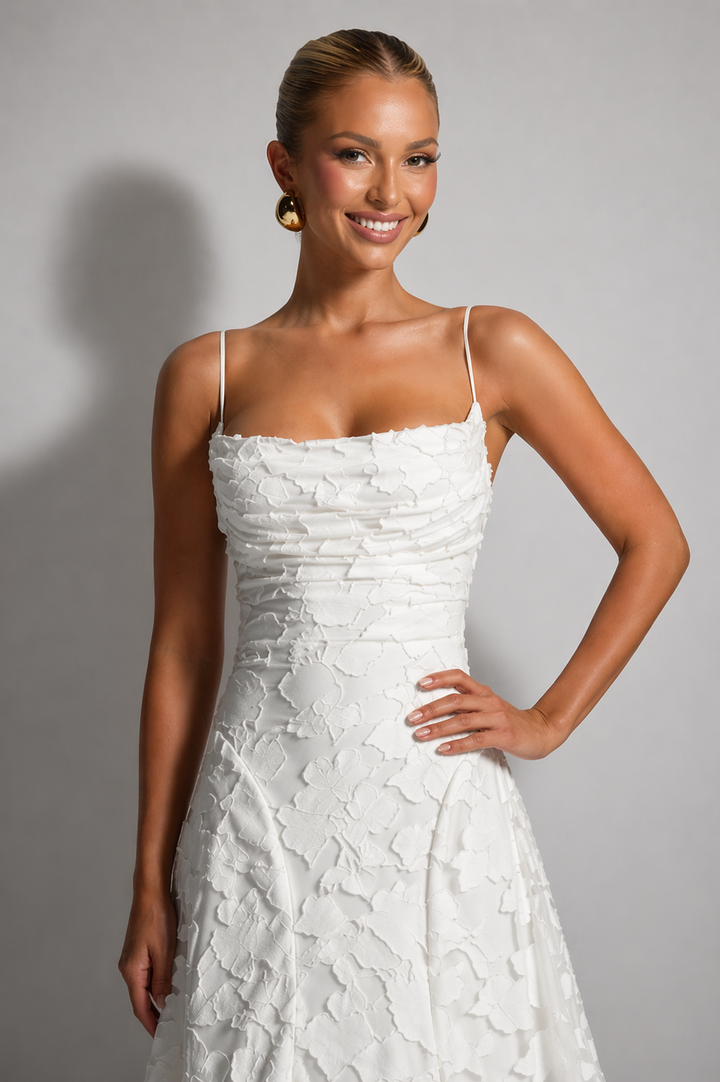 Maxi Dress | Elegant Lace Evening Gown | Flattering Strappy Design
