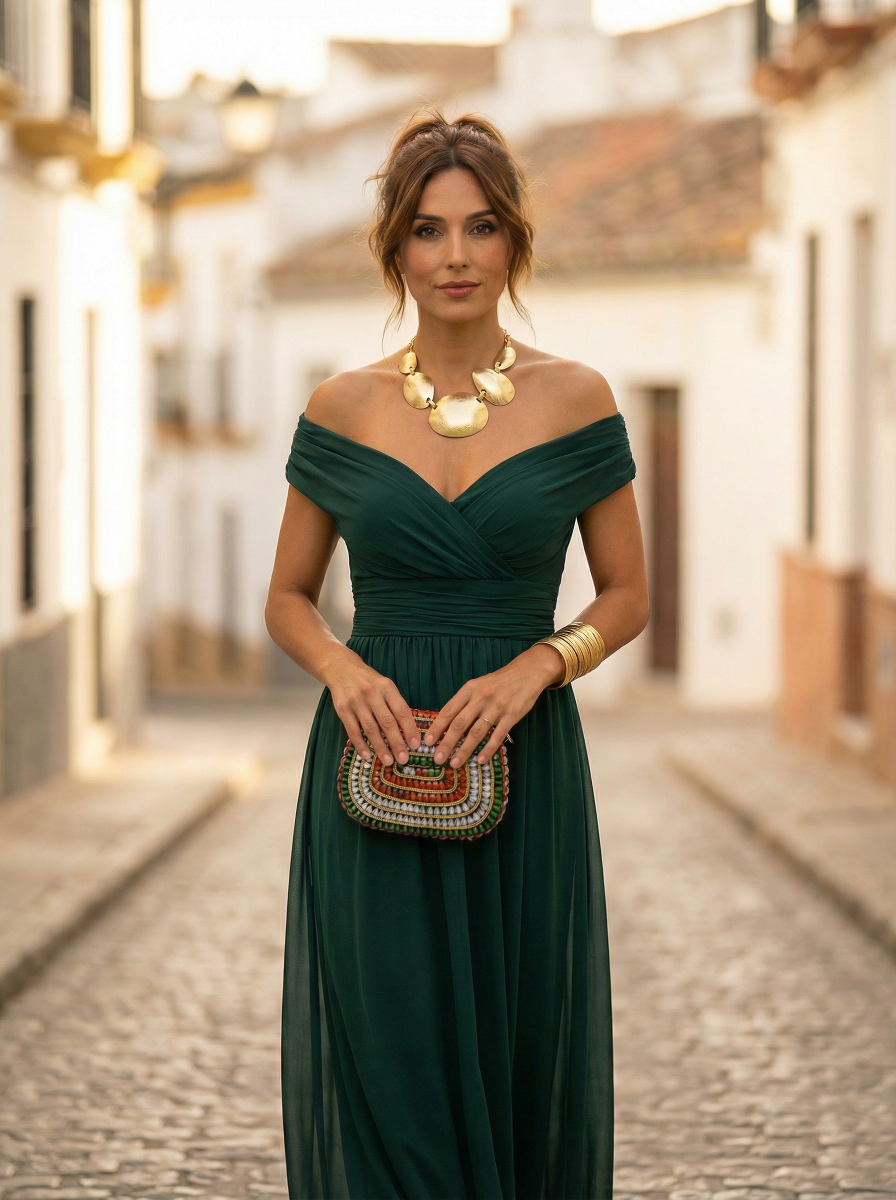 Maxi Dress | Elegant Long Maxi Dress with Sleeves | Flattering Romantic Silhouette