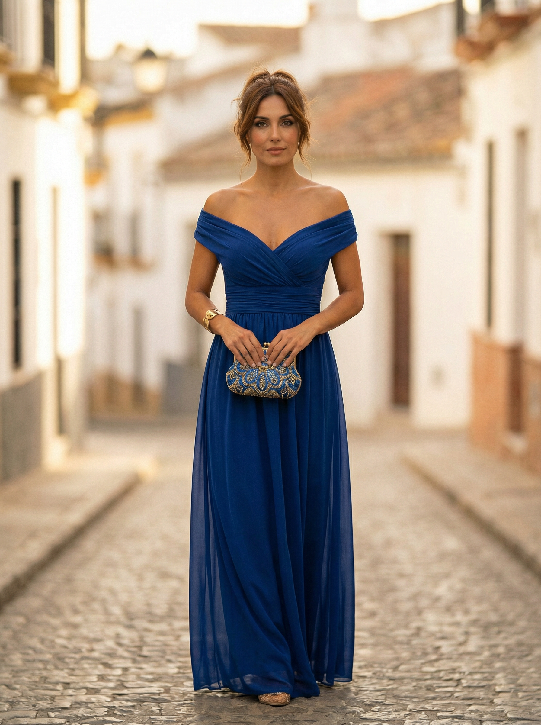 Maxi Dress | Elegant Long Maxi Dress with Sleeves | Flattering Romantic Silhouette
