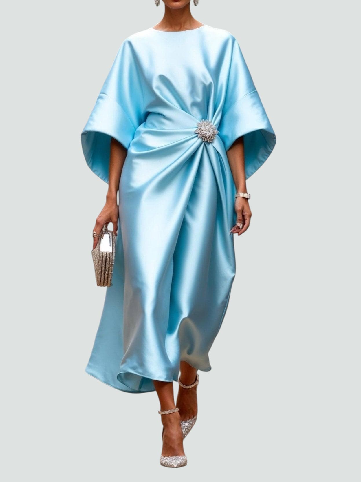 Maxi Dress | Floral Long Sleeve Maxi Dress | Flattering Elegant Design