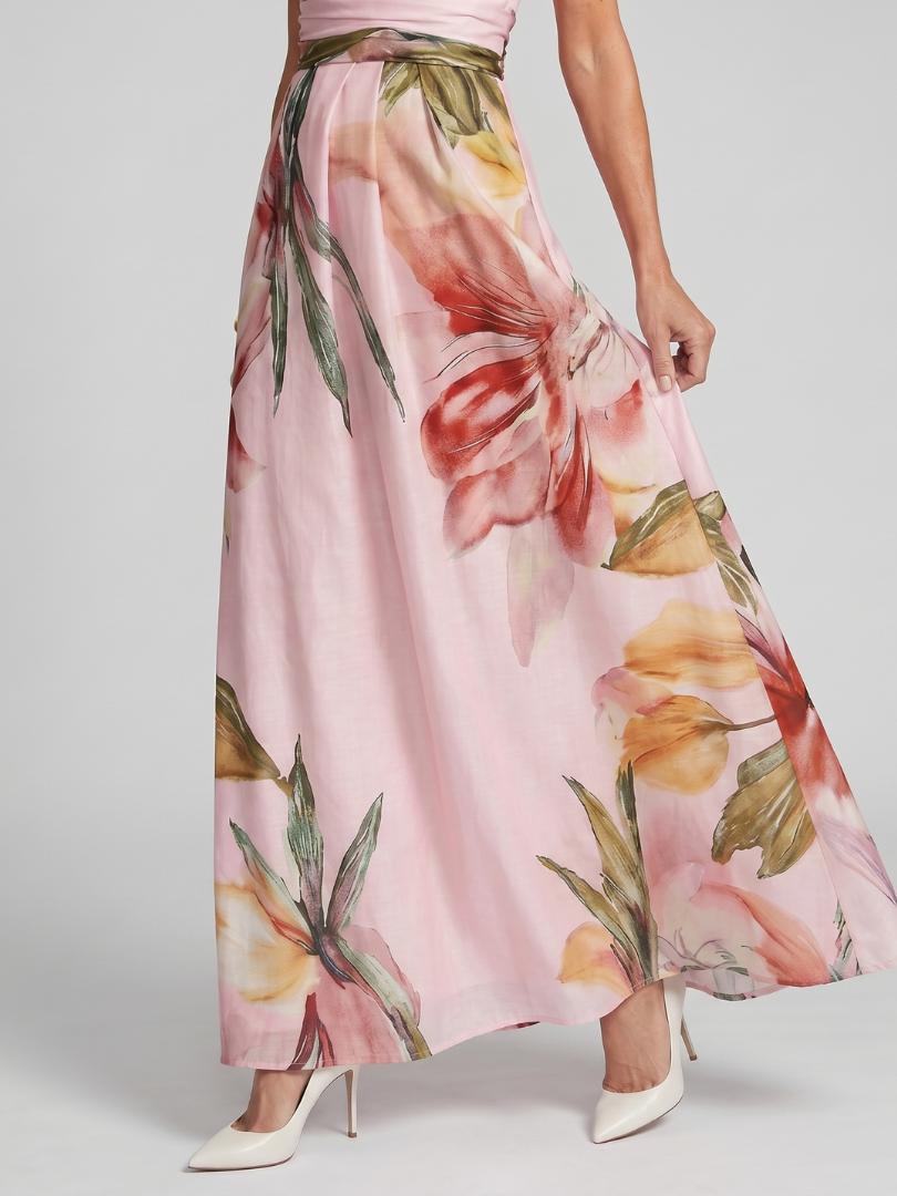 Maxi Dress | Flowing Halter Neck Long Summer Dress Elegant Comfortable
