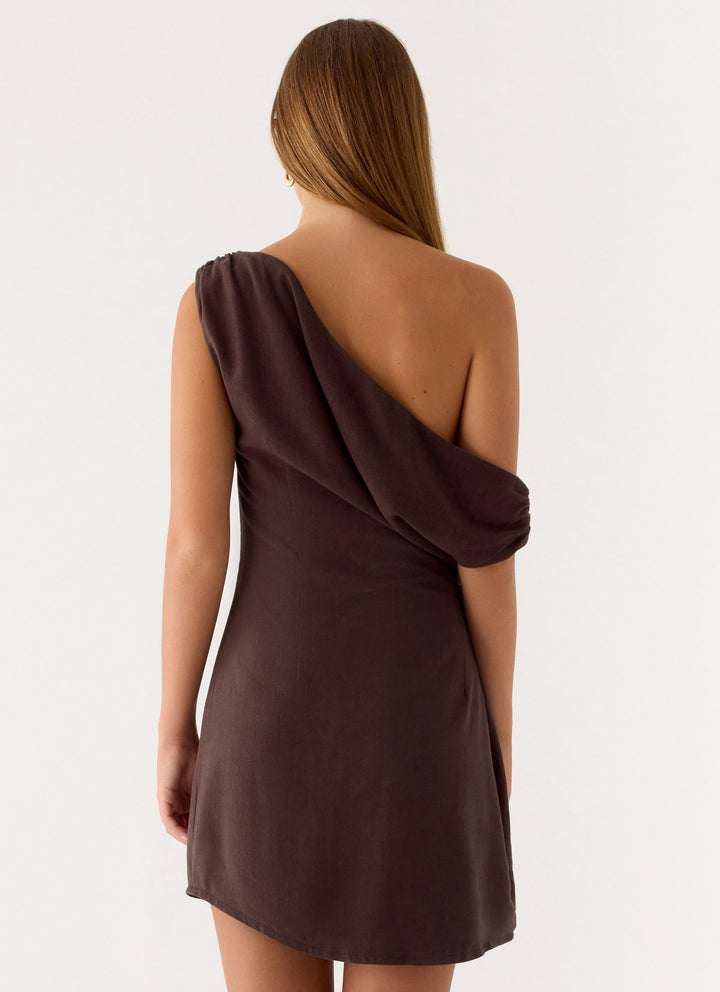 Mischa Mini Dress Chocolate Drizzle